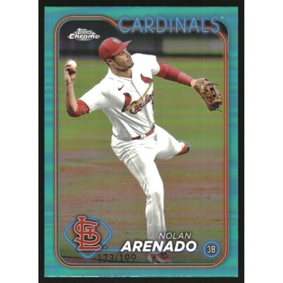2024 Topps Chrome Aqua Refractors #215 Nolan Arenado
