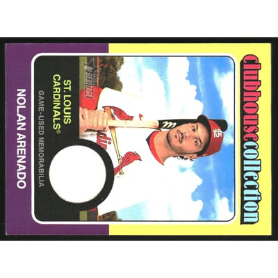 2024 Topps Heritage Clubhouse Collection Relics #CCRNA Nolan Arenado HN