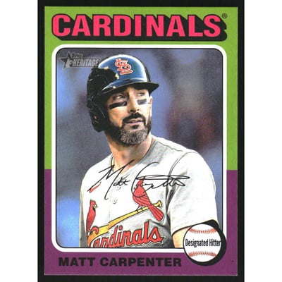 2024 Topps Heritage High Number Mini #589 Matt Carpenter