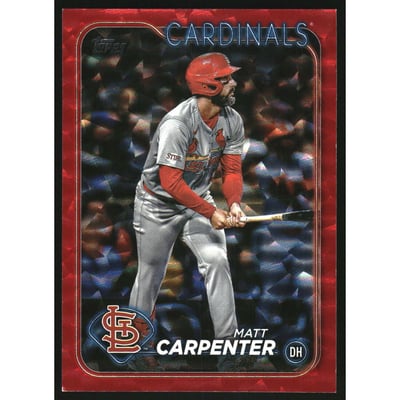 2024 Topps Update Red Crackle Foil #US133 Matt Carpenter