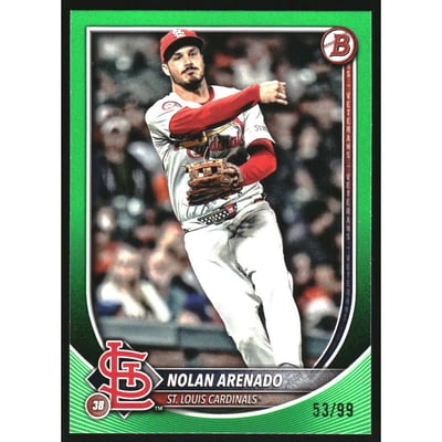 2025 Bowman Green #68 Nolan Arenado