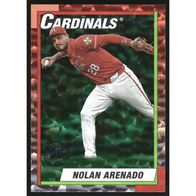 2025 Topps '90 Topps Green Crackle Foil #T9052 Nolan Arenado