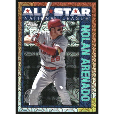 2025 Topps '90 Topps Silver Pack Chrome All Star Aqua Refractors #90ASC5 Nolan Arenado