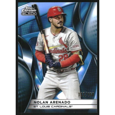 2025 Topps Chrome Black Blue Lava Refractors #85 Nolan Arenado