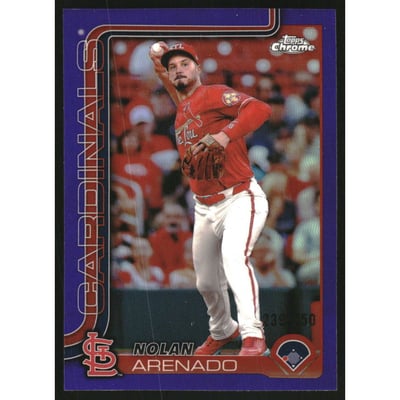 2025 Topps Chrome Purple Refractors #14 Nolan Arenado