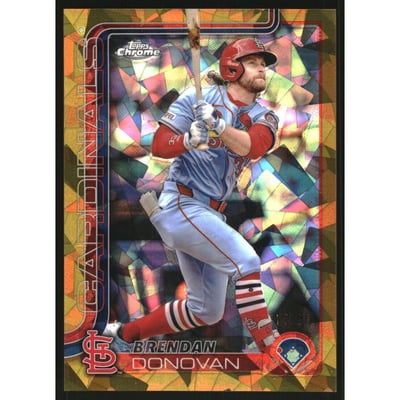 2025 Topps Chrome Sapphire Gold Refractors #233 Brendan Donovan