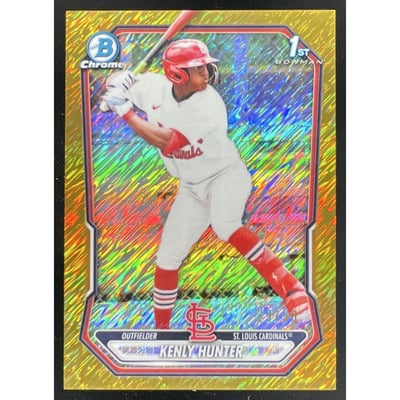 2026 Bowman Chrome Prospects Gold Shimmer Refractor #BCP-130 Kenly Hunter RC /50