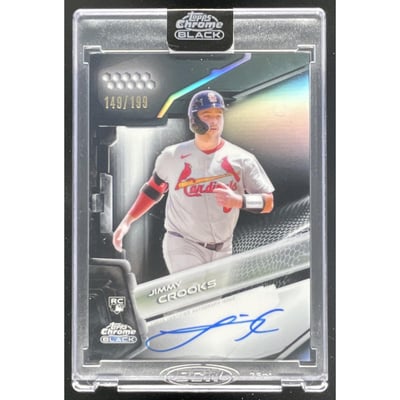 2026 Topps Chrome Black Autographs Refractor #CBA-JI Jimmy Crooks Auto /199
