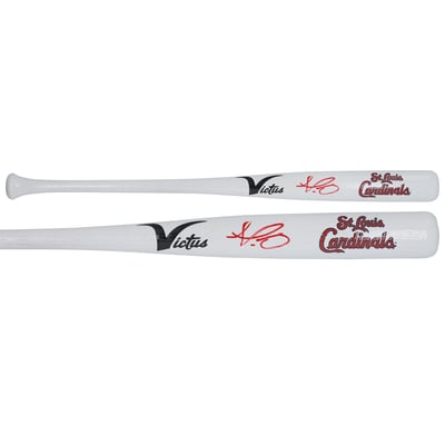 Dustin May St. Louis Cardinals Autographed Fanatics Authentic Victus Team ID Mini Bat
