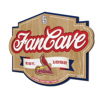 St. Louis Cardinals Fanpoint 12.5" x 17" Fan Cave Sign