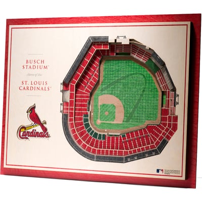 St. Louis Cardinals Fanpoint 17'' x 13'' 5-Layer StadiumView 3D Wall Art