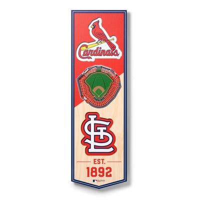 St. Louis Cardinals Fanpoint 6'' x 19'' 3D StadiumView Banner