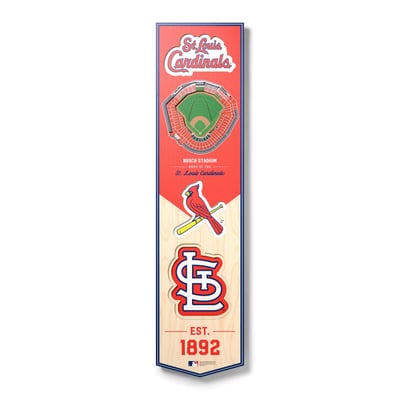 St. Louis Cardinals Fanpoint 8'' x 32'' 3D StadiumView Banner