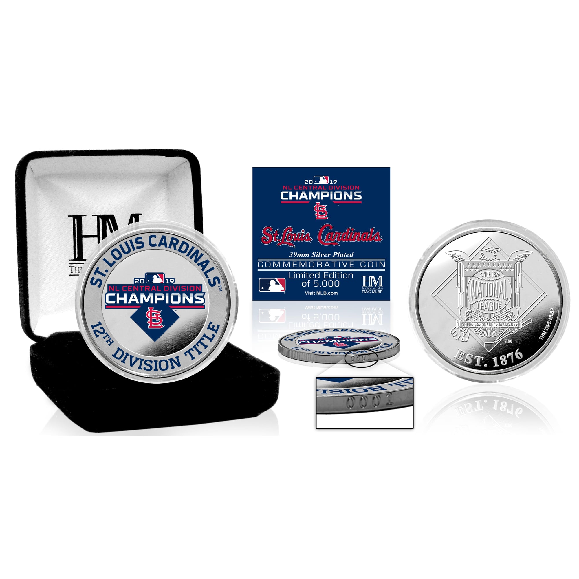 Cardinal Mints St. Louis Cardinals Highland Mint 2019 NL Central Division Champions ...