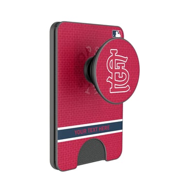 St. Louis Cardinals Keyscaper Personalized Solid PopSockets Magnetic Wallet