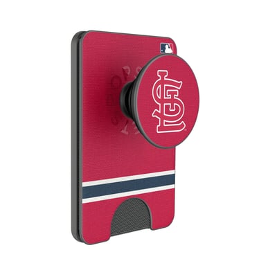 St. Louis Cardinals Keyscaper Stripe PopSockets Magnetic Wallet