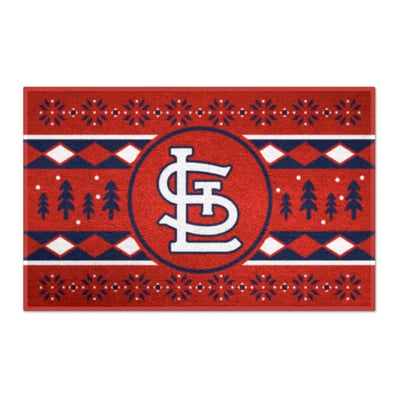 St. Louis Cardinals Logo Brands 19" x 30" Holiday Sweater Starter Mat