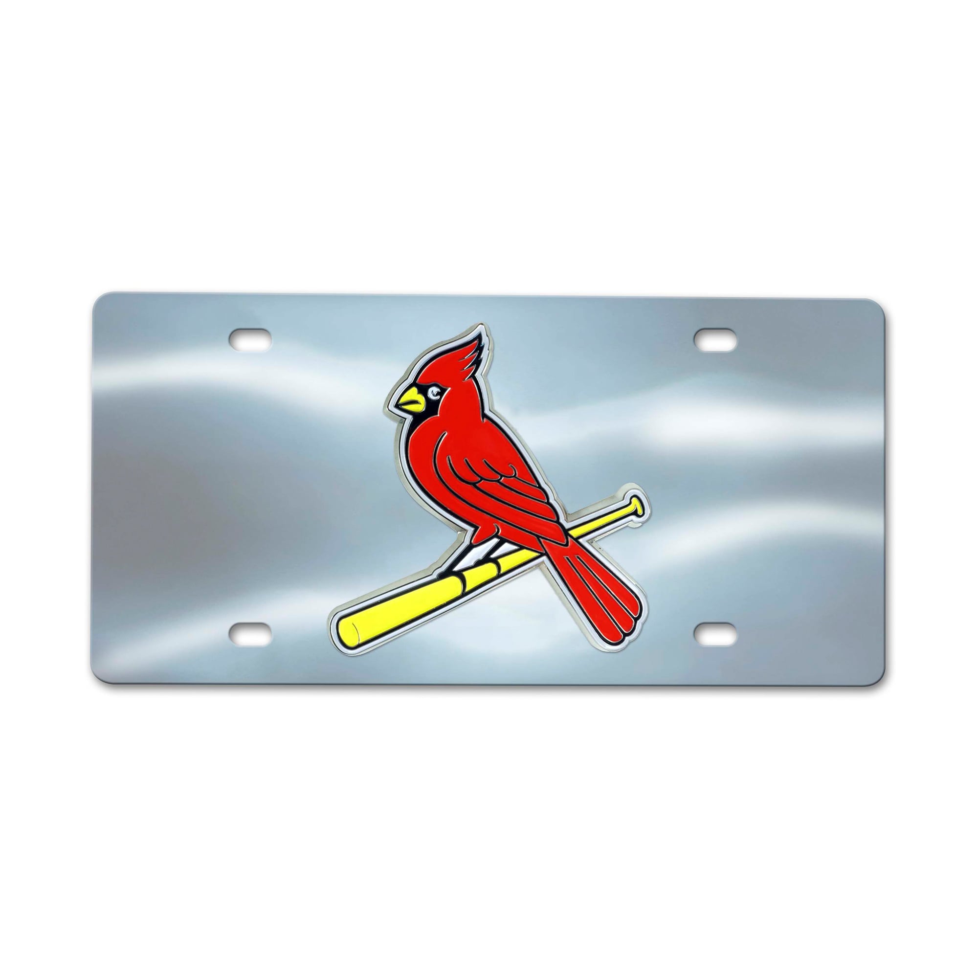 St. Louis Cardinals Logo Brands Chrome Diecast License Plate