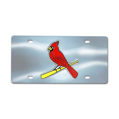 St. Louis Cardinals Logo Brands Chrome Diecast License Plate