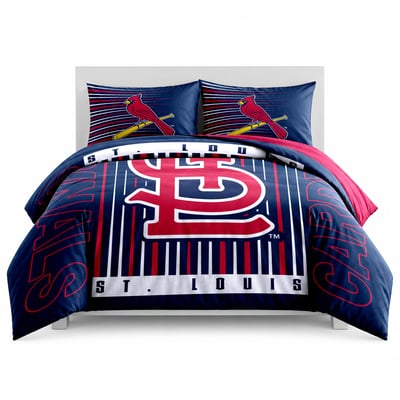 St. Louis Cardinals Logo Brands Momentum 5-Piece Full/Queen Bedding Set