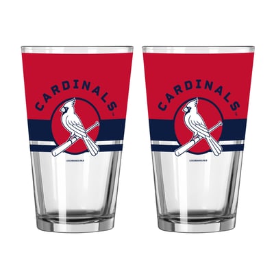 St. Louis Cardinals Logo Brands Two-Piece 16oz. Horizon Pint Glass Set