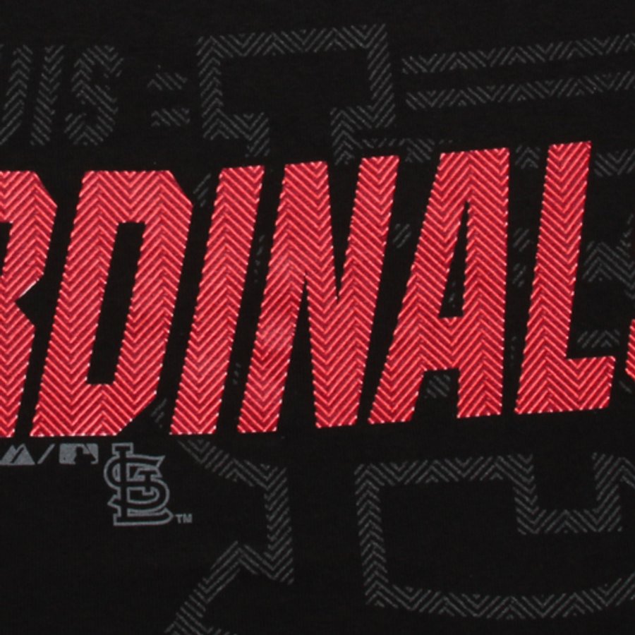 T-shirt Superior Play Noir Pour Supporter Les Cardinals De St Louis – Logo Stylé, Coupe Classique