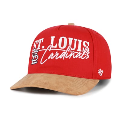 St. Louis Cardinals '47 Scribe Line Hitch Adjustable Hat - Red/Light Brown
