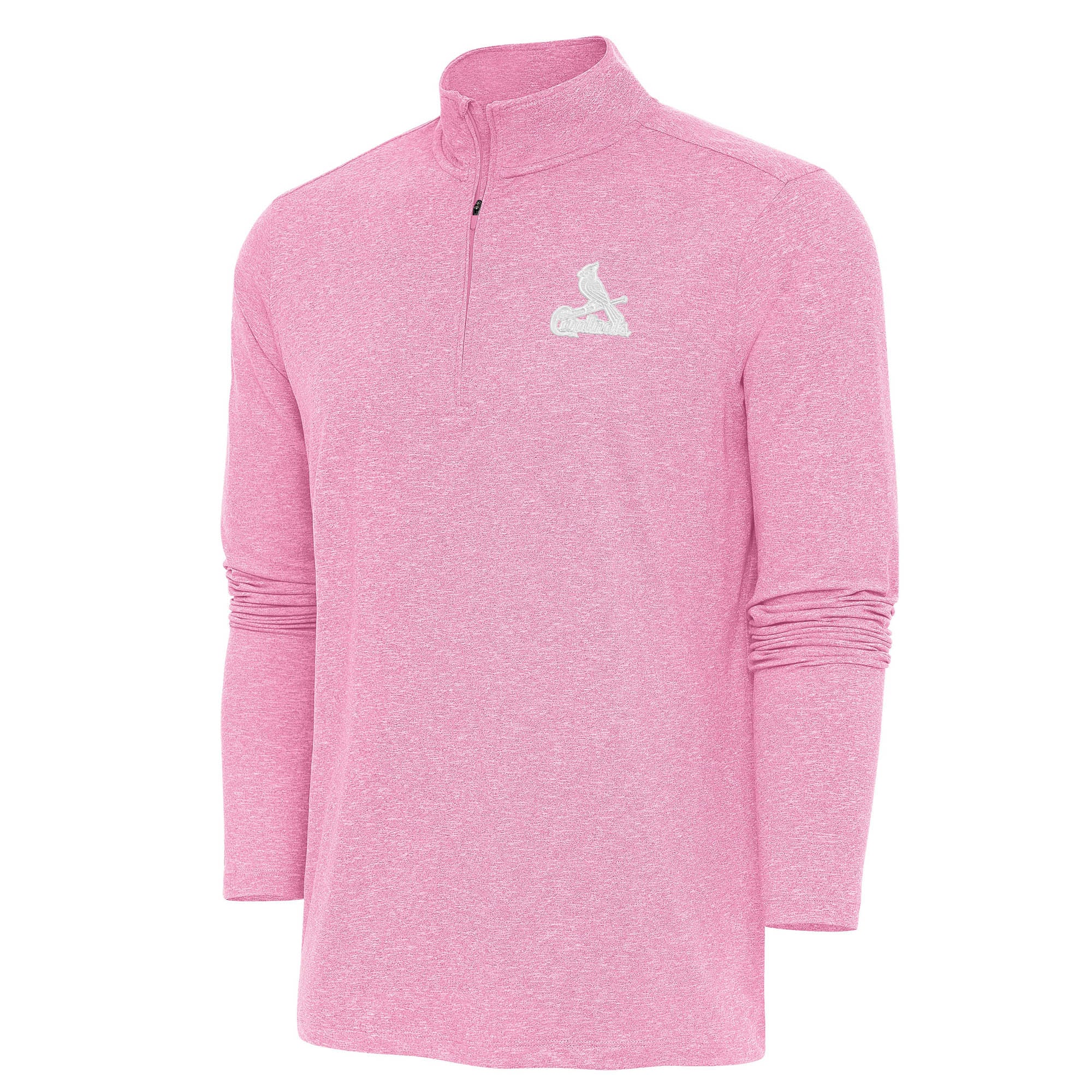 Pink St. Louis Men's St. Louis Cardinals Antigua Pink Hunk Quarter-Zip Top