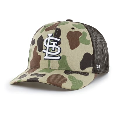 St. Louis Cardinals Carhartt x '47 Duck Adjustable Trucker Hat - Camo