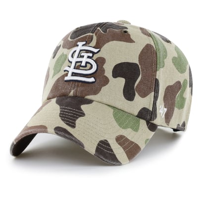 St. Louis Cardinals Carhartt x '47 Duck Clean Up Adjustable Hat - Camo