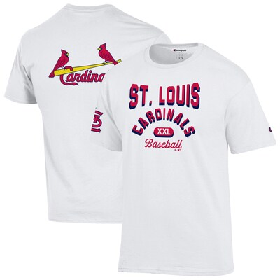 St. Louis Cardinals Champion 3-Hit Jersey T-Shirt - White