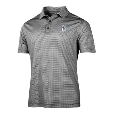 St. Louis Cardinals Columbia Crosscurrent Polo - Black