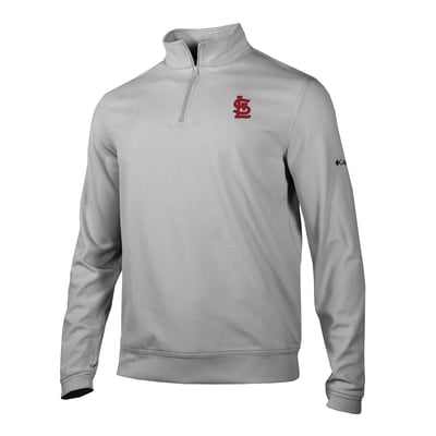 St. Louis Cardinals Columbia Grainline Quarter-Zip Pullover - Gray