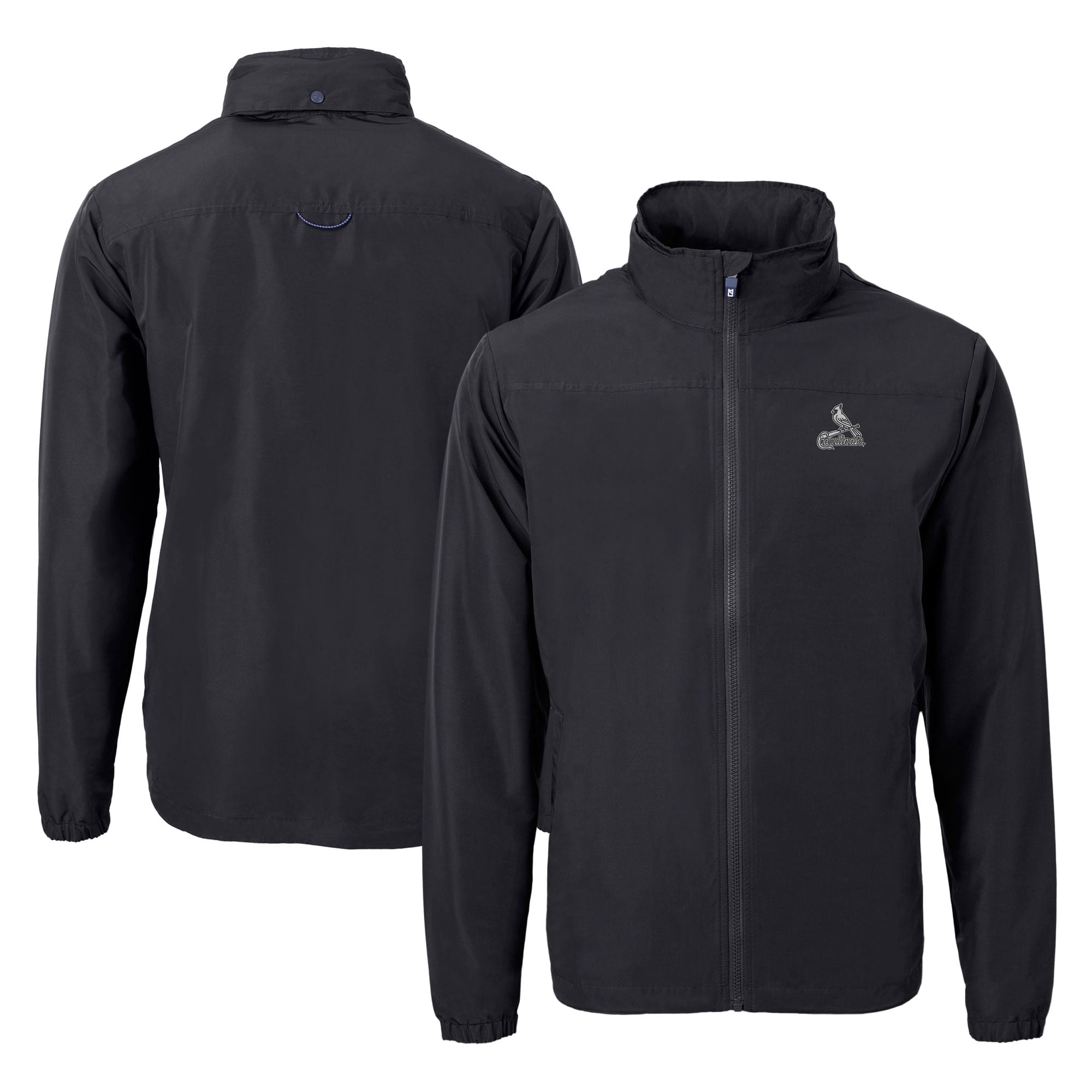 Men's St. Louis Cardinals Cutter & Buck Black Big & Tall Charter Eco ...