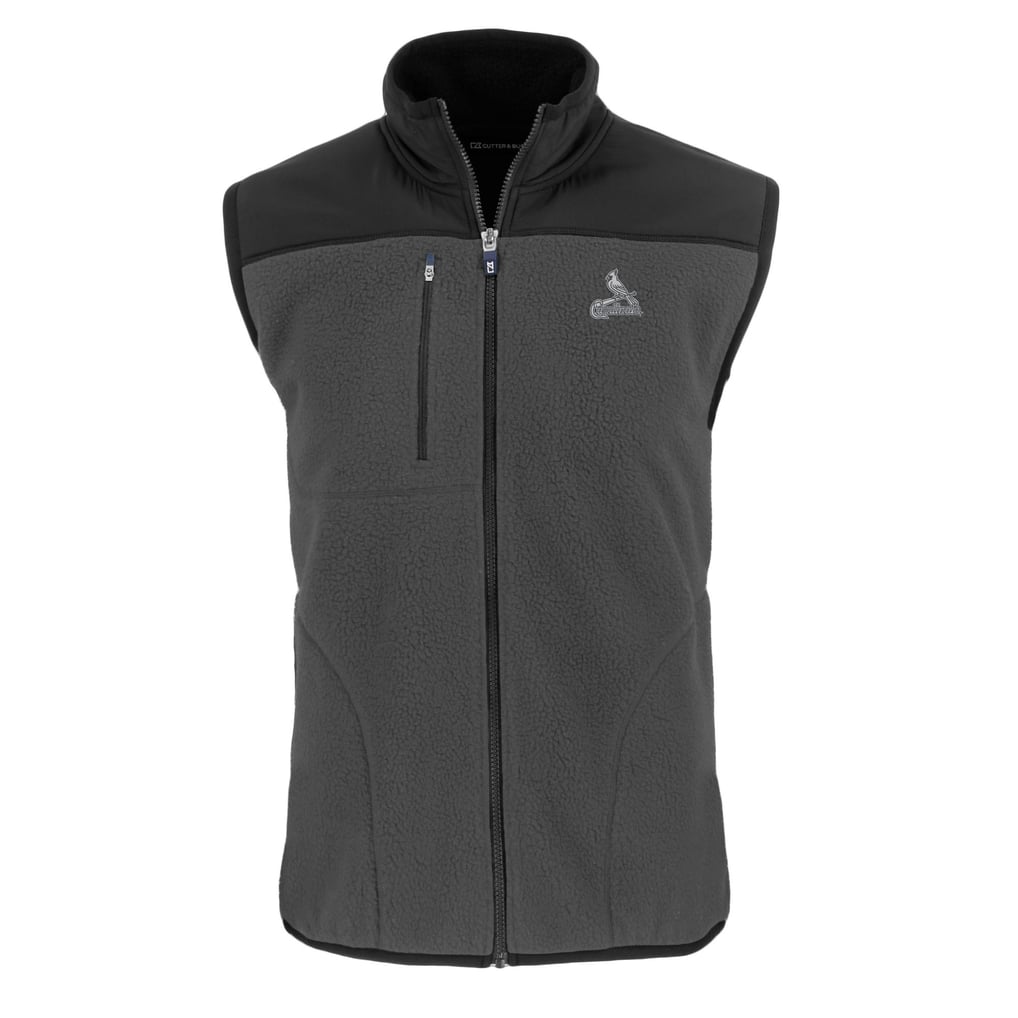 Men's St. Louis Cardinals Cutter & Buck Gray/Black Cascade Eco Fleece ...