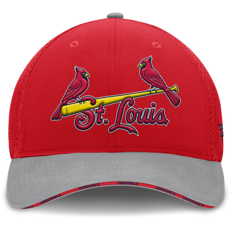Men's St. Louis Cardinals Fanatics Red/Gray Pennant Flex Hat