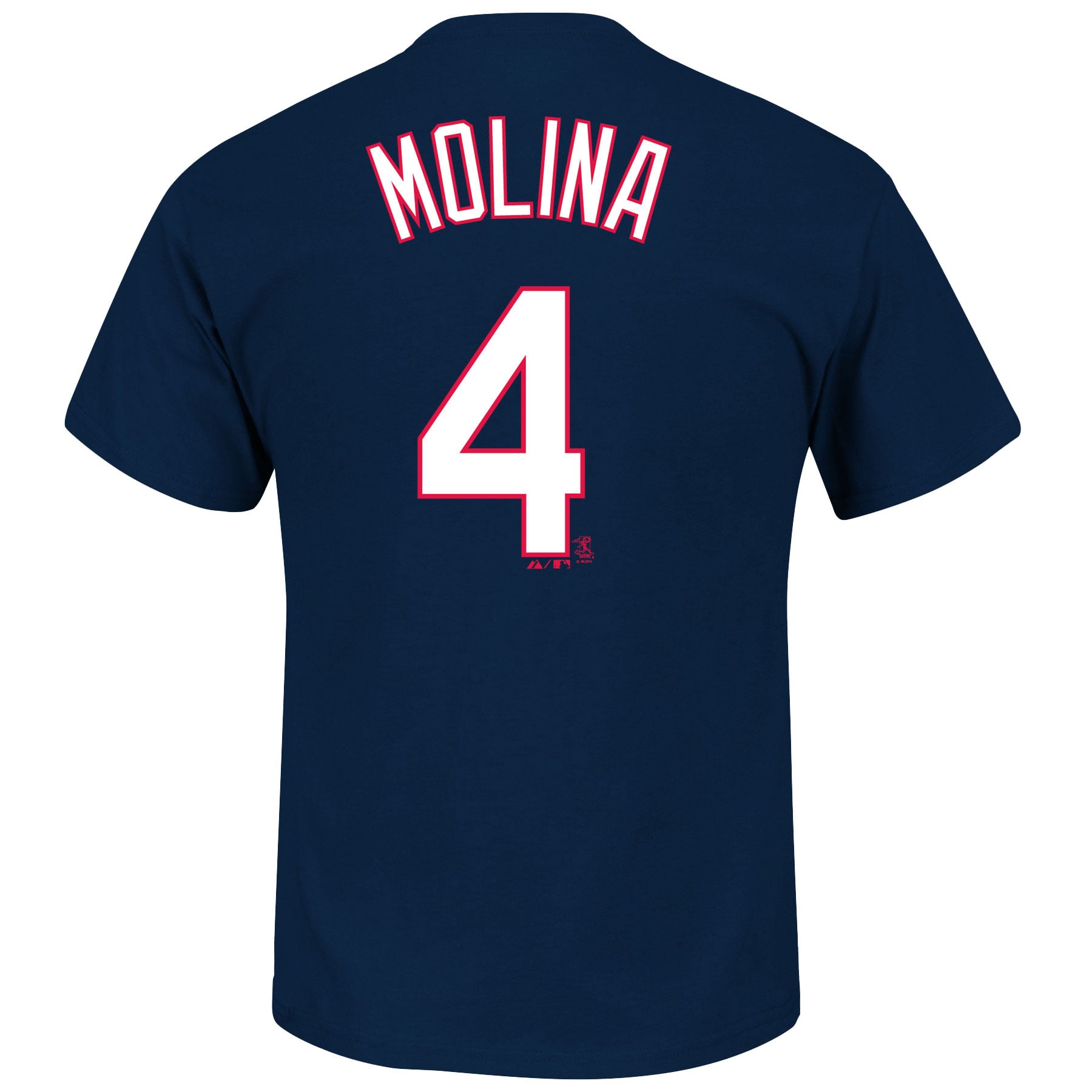 Men's St. Louis Cardinals Yadier Molina Majestic Navy Official