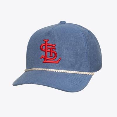  St. Louis Cardinals Mitchell & Ness Heritage Hues French Terry Snapback Hat - Navy