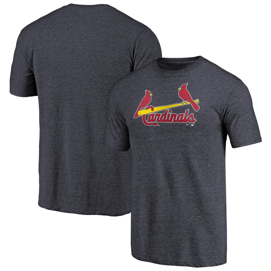 St. Louis Cardinals Team Wordmark TriBlend TShirt Navy