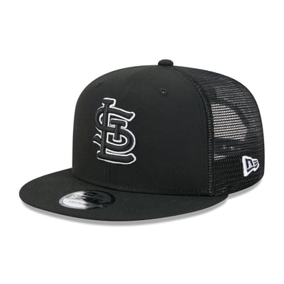 St. Louis Cardinals New Era 9FIFTY Adjustable Trucker Hat - Black