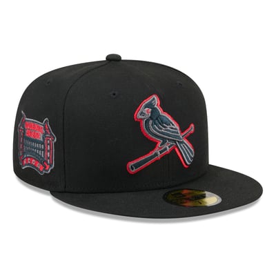  St. Louis Cardinals New Era Color Pop 59FIFTY Fitted Hat - Black