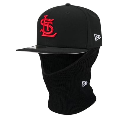  St. Louis Cardinals New Era Ski Mask 59FIFTY Fitted Hat - Black