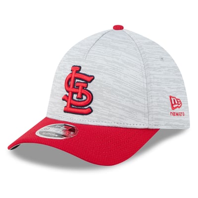  St. Louis Cardinals New Era Men's Tech 39THIRTY A-Frame Flex Hat - Gray/Red