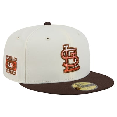 St. Louis Cardinals New Era Pumpkin Spice 59FIFTY Fitted Hat - Natural/Brown
