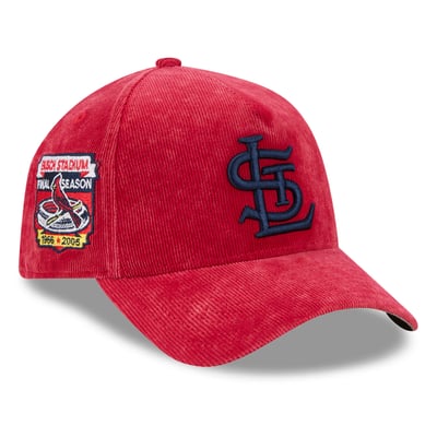 St. Louis Cardinals New Era Corduroy A-Frame 59FORTY Fitted Hat - Red
