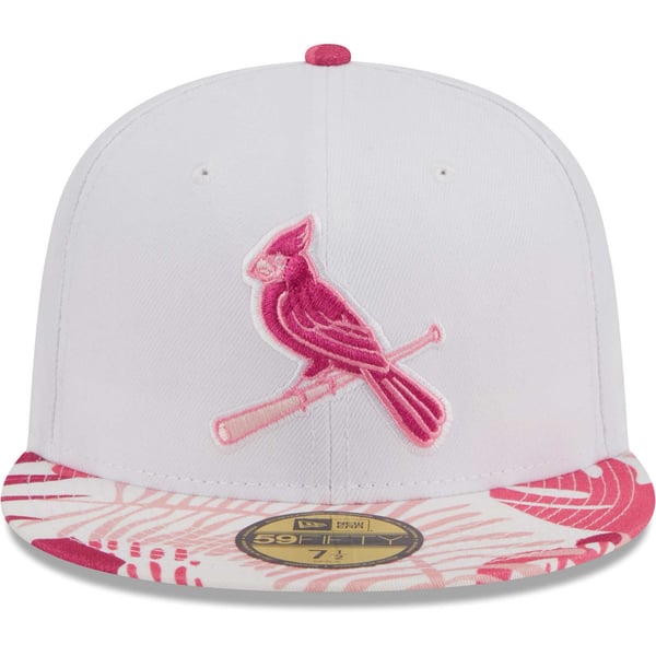 New‎ Era 59FIFTY St Louis Cardinals Baby Pink Fitted Hat Size 8 MLB Cooperstown Men main image 3