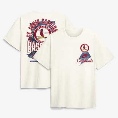 St. Louis Cardinals Nike Max90 Arch Heavyweight T-Shirt - Cream
