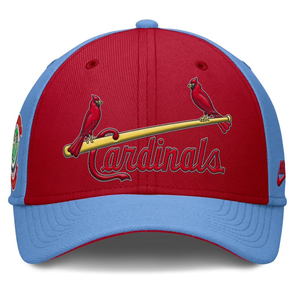 Men's St. Louis Cardinals Nike Light Blue/Red Rise Swoosh Performance ...