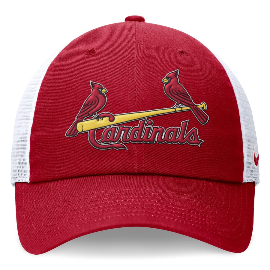 Men's St. Louis Cardinals Nike Red Wordmark Adjustable Trucker Hat