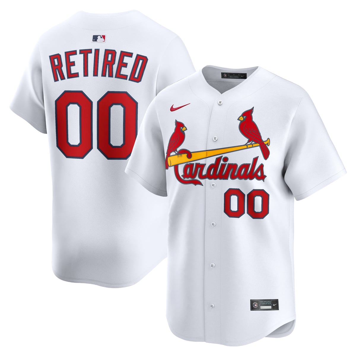 Men's St. Louis Cardinals Nike White Home Limited Pick-A-Player Retired ...